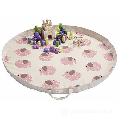 Tappeto Portagiochi 3 Sprouts A Forma Di Balena - Sacco Raccogli Giocattoli Richiudibile Per Bambini