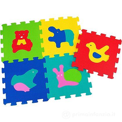 Tappeto Puzzle Animali 5 pz