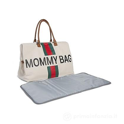 Mommy Bag Borsa Fasciatoio Righe Verde