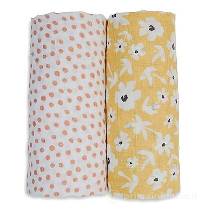 Copertine per Neonati in Cotone Swaddle Arcobaleni e Soli - Lulujo Baby