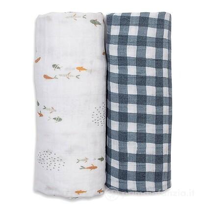 Set di 2 Copertine Swaddle 100 x 100 cm