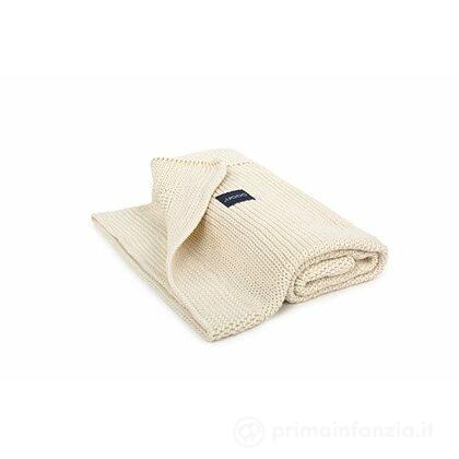 Coperta in Cotone Lavorata a Maglia 90 x 75 cm