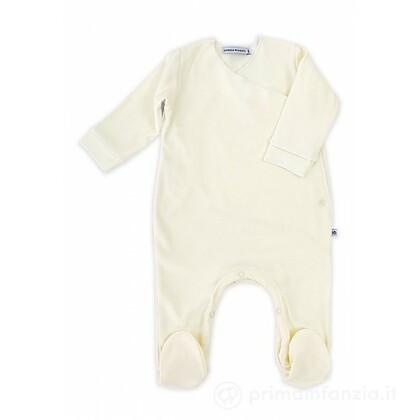 Tutina Pure con piedi Panna