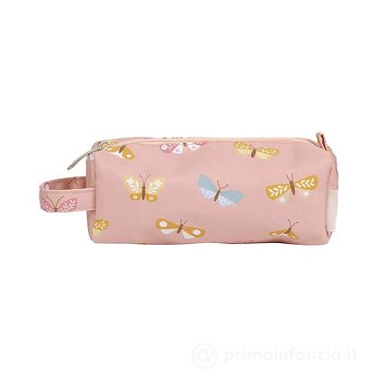 Astuccio Scuola con Chiusura a Zip Farfalle