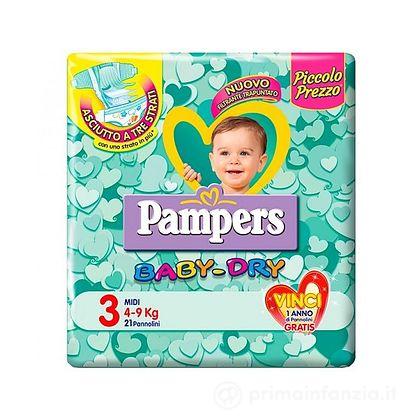 Pannolini Pampers Baby Dry Midi Taglia 3