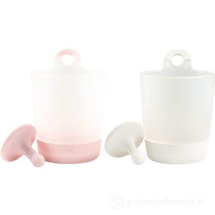 Bicchiere Phill Up Bianco/Rosa 2 pz