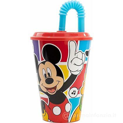 Bicchiere 430 Ml Con Cannuccia Mickey (11364)