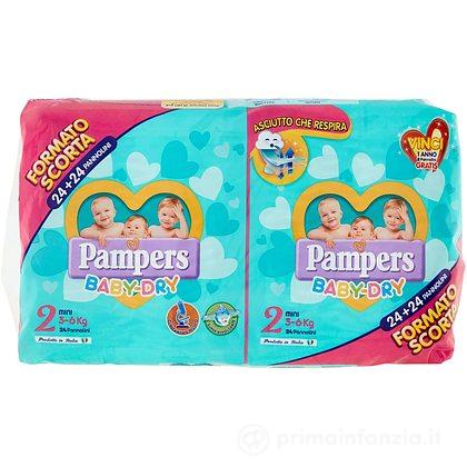 Pannolini Pampers Baby Dry Duo Mini Taglia 2