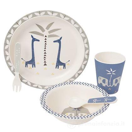 Set Pappa in bamboo Giraffa