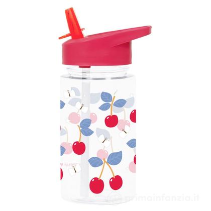 Borraccia con Cannuccia 450 ml - Ciliegie - Senza BPA