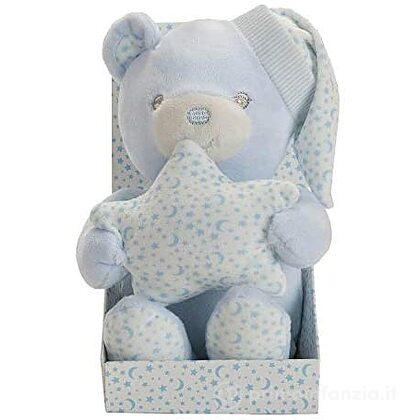 Peluche Orsetto con Stella Azzurro 16 cm