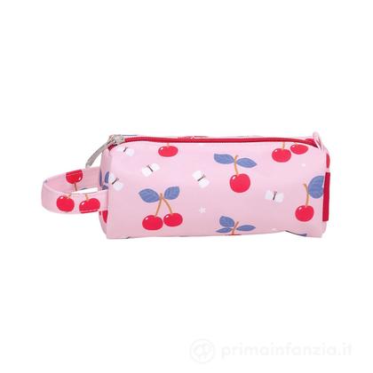 Astuccio per la Scuola con Chiusura a Zip – Ciliegie