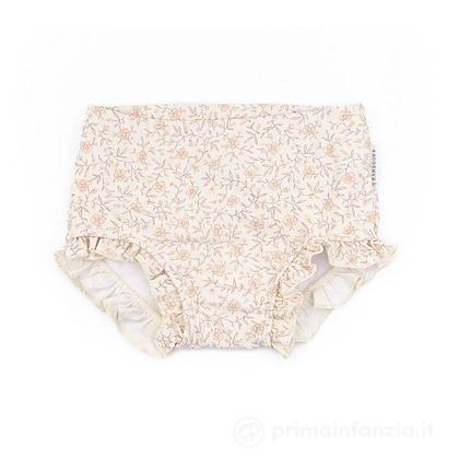 Costume Pannolino Uv50+ Resistente All'acqua - Flower Cream