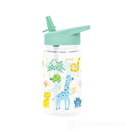 Borraccia con Cannuccia 450 ml - Giungla - Senza BPA