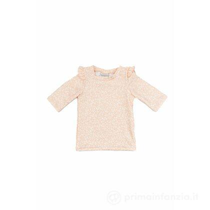 T-Shirt Mare Uv50+ Bambina Flower Pink