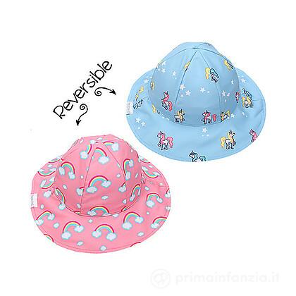 Baby Cappello Estivo Reversibile SPF 50+ Arcobaleno/Unicorno