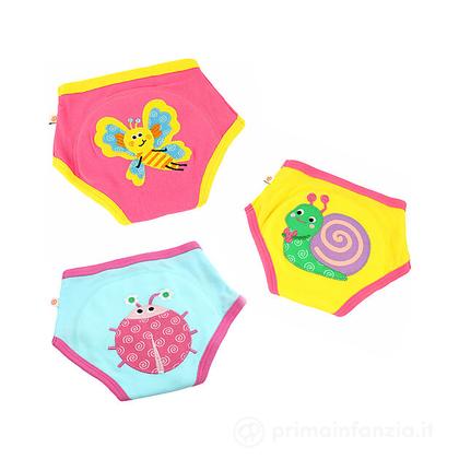 Mutandine Apprendimento Imbottite 3 pz - Creature del Giardino