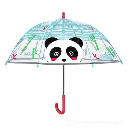 Ombrello manuale trasparente Panda