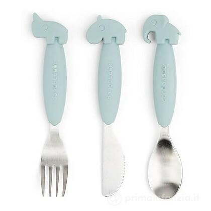 Set Posate Anti-Scivolo Yummyplus in Acciaio