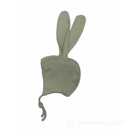 Cappello Orecchie Coniglio con Lacci in Cotone Organico