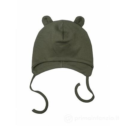 Cappello Orecchie Teddy con Lacci in Cotone Organico