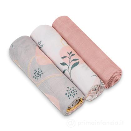 3 Swaddle In Bamboo - Set Leaf