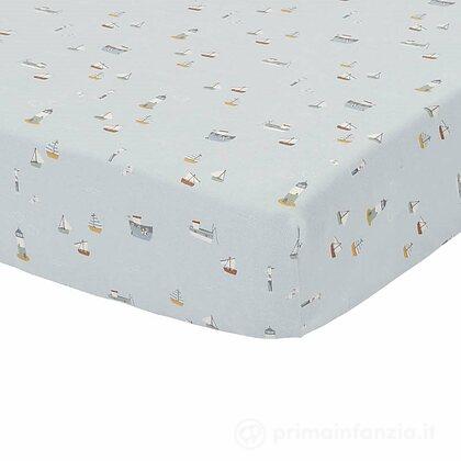 Lenzuolo con Angoli per Culla 40 x 80 cm Sailors Bay Blue