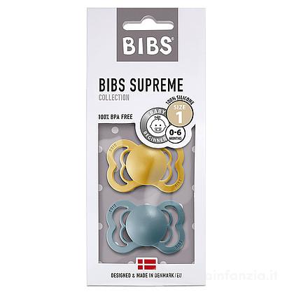2 Succhietti Supreme Senape/Blu ghiaccio Silicone