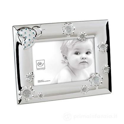 Cornice Portafoto 10 x 15 cm con cristalli Swarovski Blu