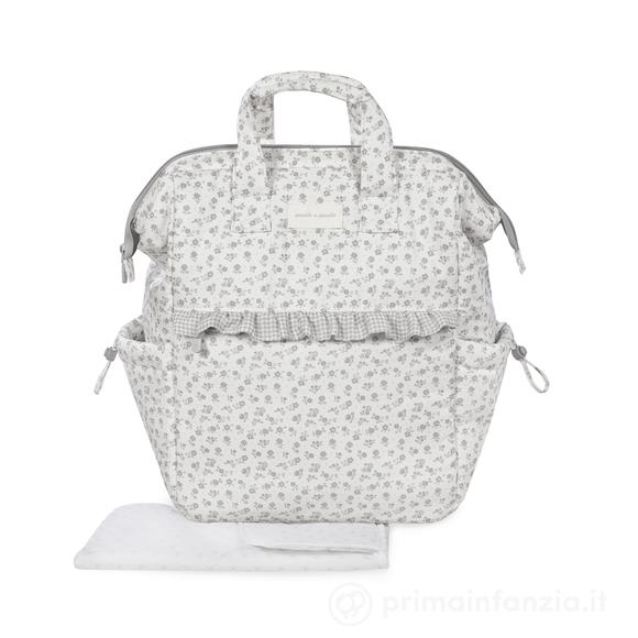 Zaino Little Bloom Fiori Grigio