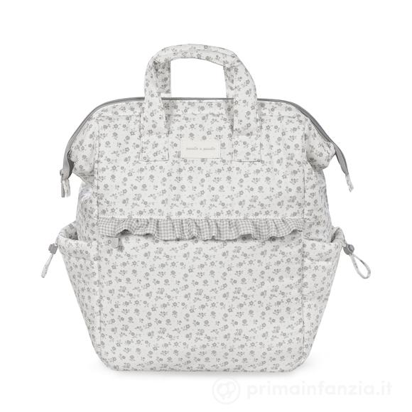 Zaino Little Bloom Fiori Grigio