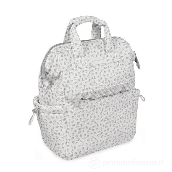 Zaino Little Bloom Fiori Grigio