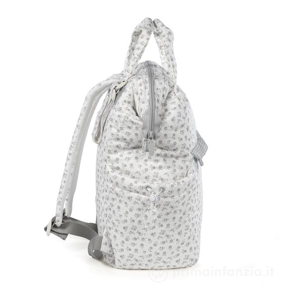 Zaino Little Bloom Fiori Grigio