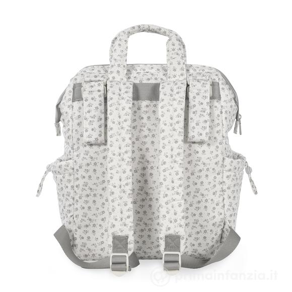 Zaino Little Bloom Fiori Grigio