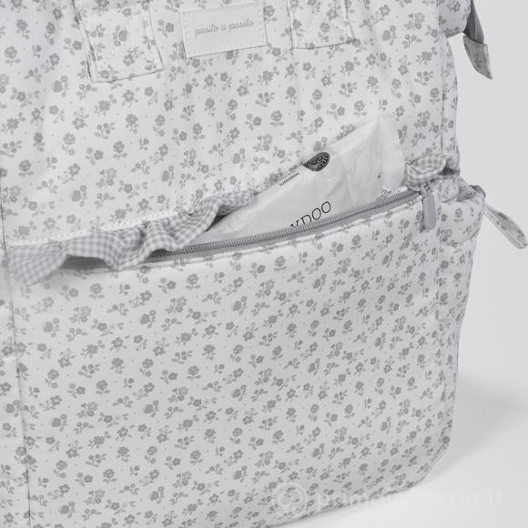 Zaino Little Bloom Fiori Grigio