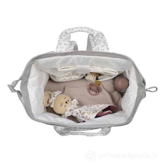 Zaino Little Bloom Fiori Grigio