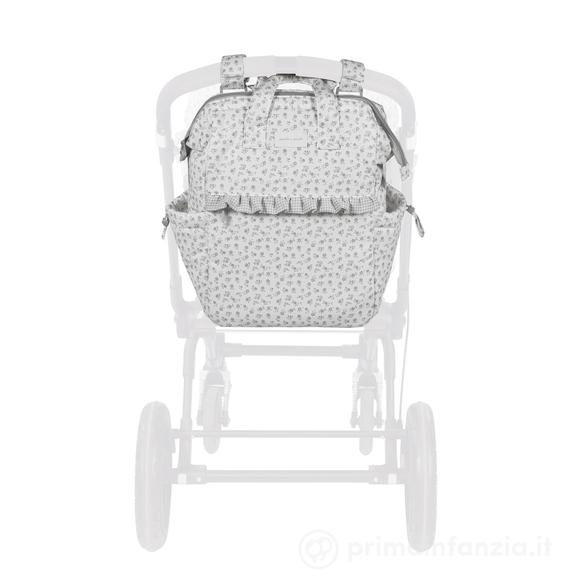Zaino Little Bloom Fiori Grigio