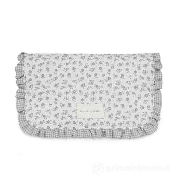 Fasciatoio Little Bloom Fiori Grigio