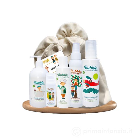 Kit Bimbo - Bagnoschiuma, Crema Cambio, Risogel, Crema Viso, Balsamolio