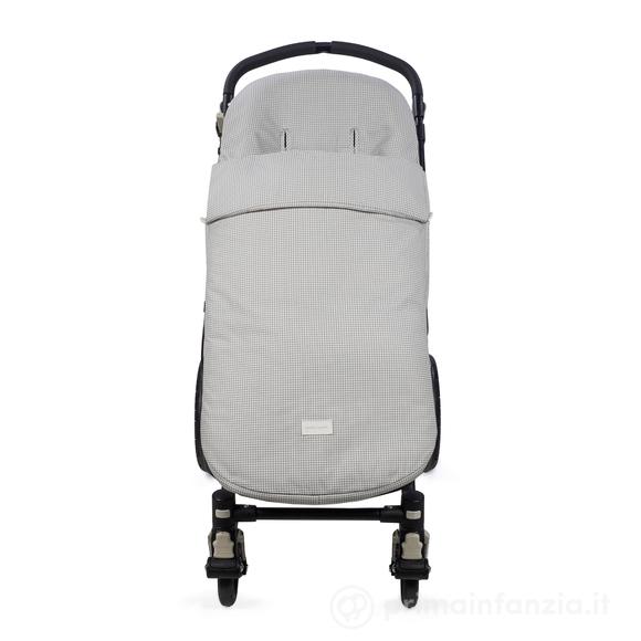 Copripasseggino Mezza-stagione Little Bloom Vichy Grigio TOG 2,5