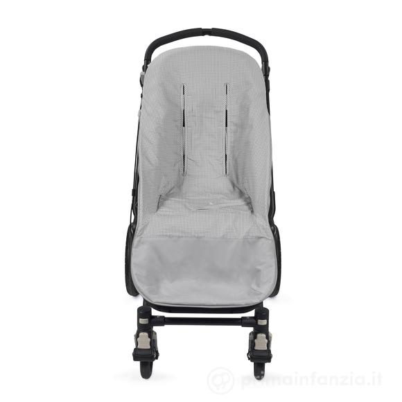 Copripasseggino Mezza-stagione Little Bloom Vichy Grigio TOG 2,5