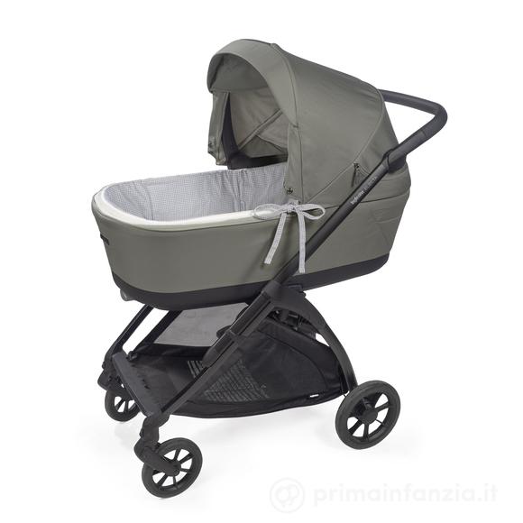Copertura per navicella con aste + lenzuolo con angoli per navicella Little Bloom Vichy Grigio