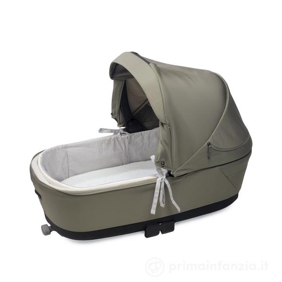 Copertura per navicella con aste + lenzuolo con angoli per navicella Little Bloom Vichy Grigio