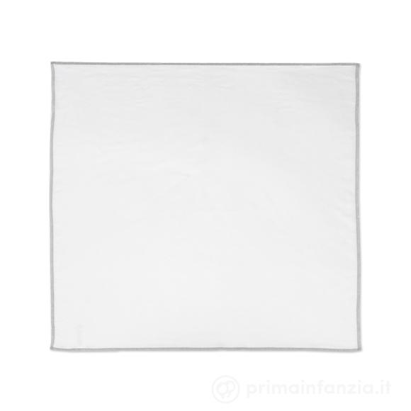 Set/ 2 Mussole 70x70 cm Little Bloom Vichy Grigio