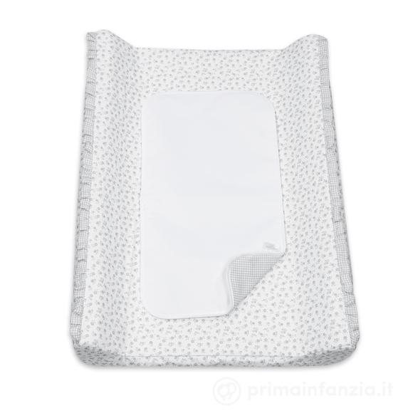 Fasciatoio Home con fodera Little Bloom Fiori Grigio