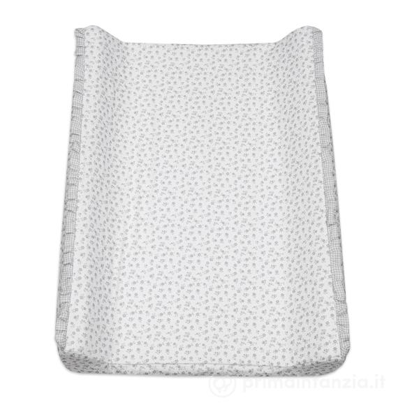 Fasciatoio Home con fodera Little Bloom Fiori Grigio