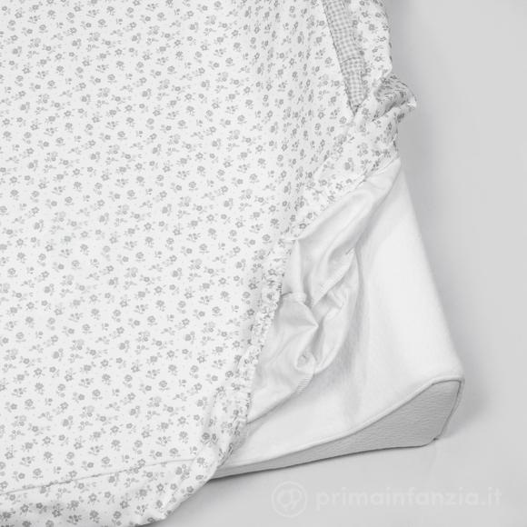 Fasciatoio Home con fodera Little Bloom Fiori Grigio