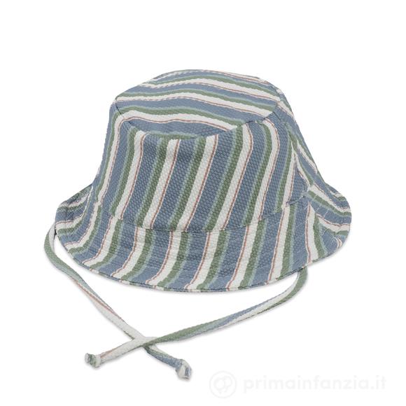 Cappellino anti-UV a Strisce taglia 9-24 mesi