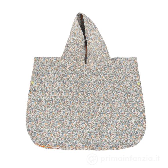 Poncho asciugamano Summer  Flowers Tagli Unica