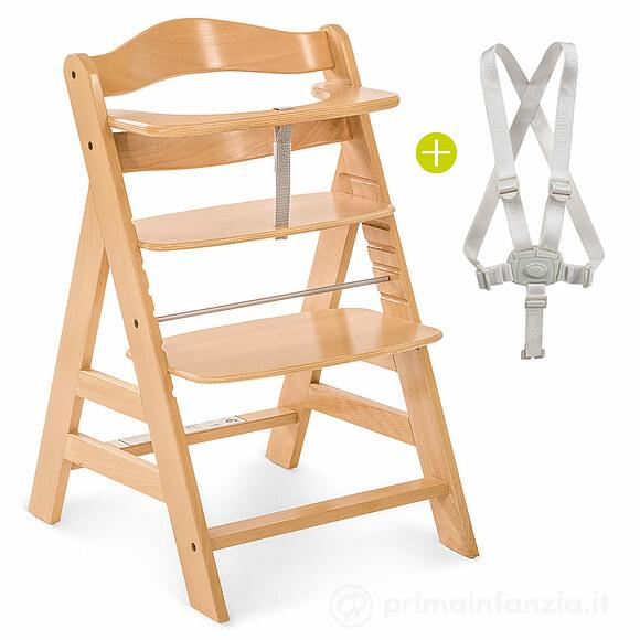 Seggiolone in legno Alpha +